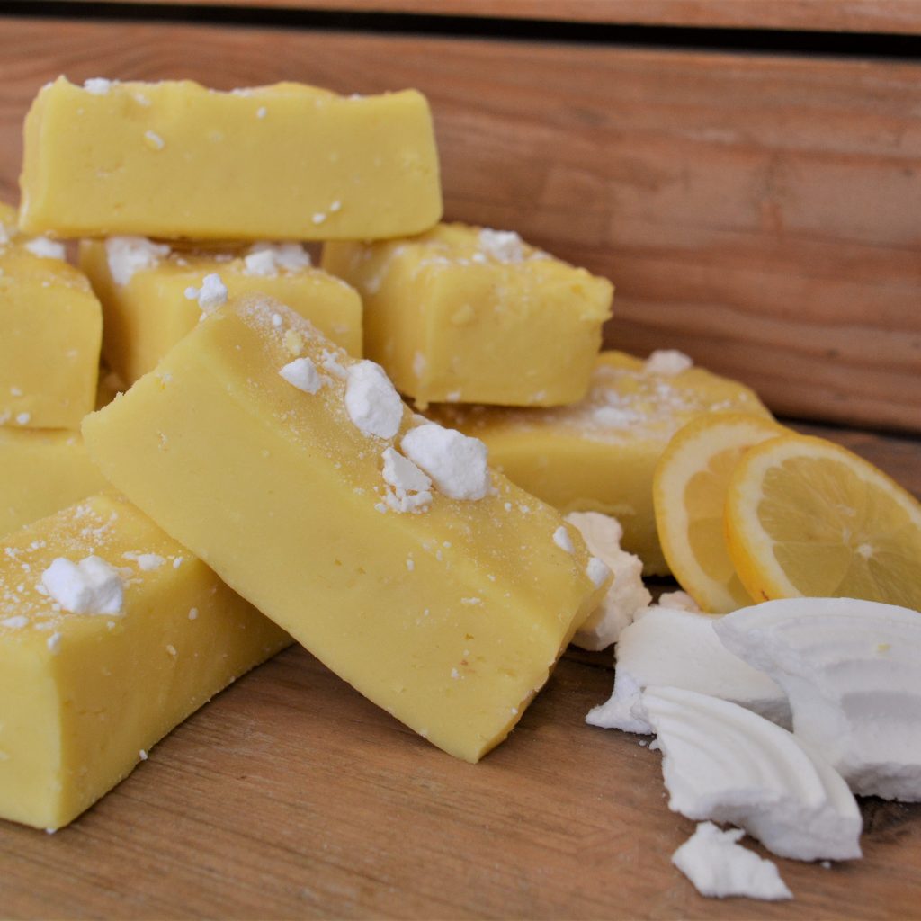 LEMON MERINGUE Handmade Fudge Potters Confectioners Great Yarmouth