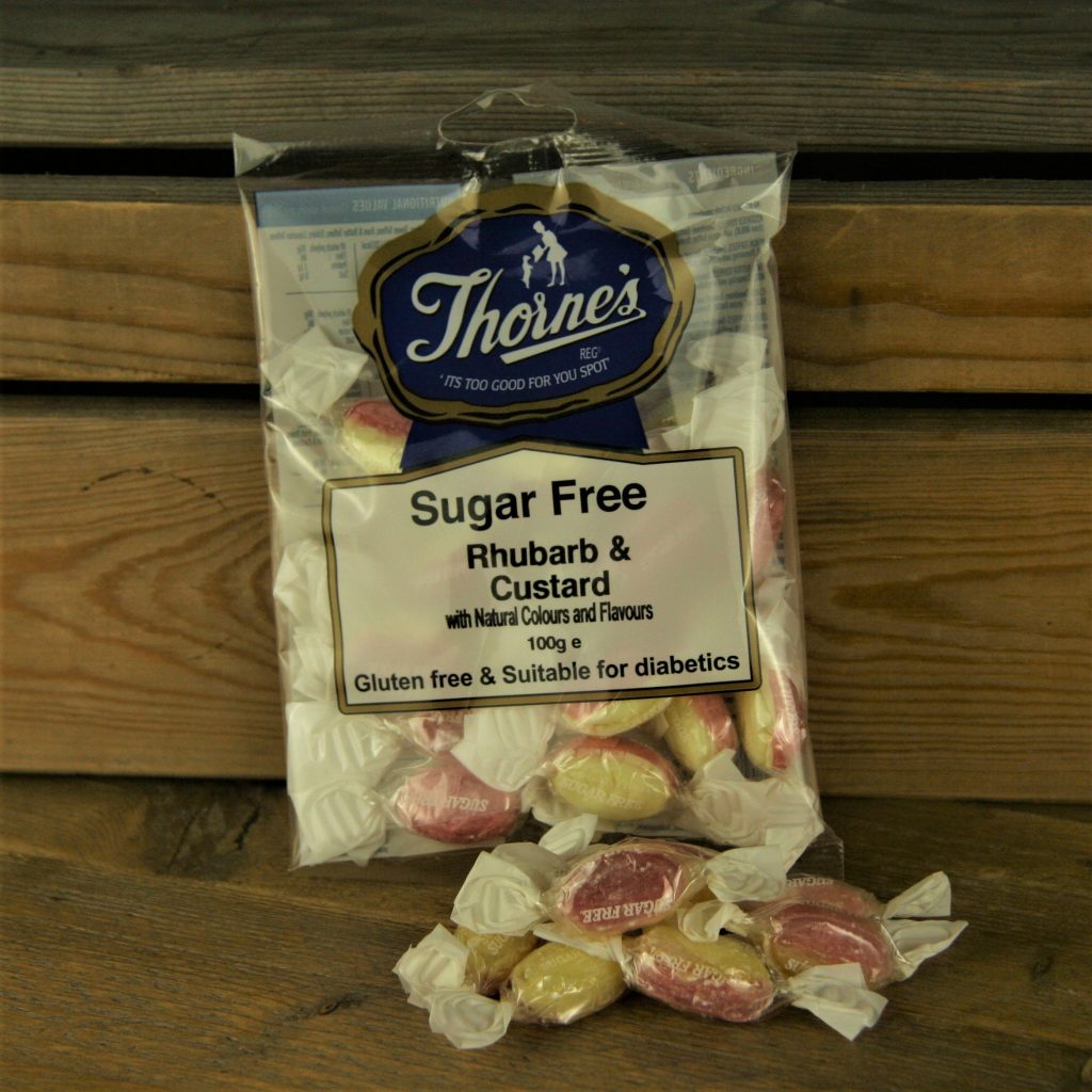 SUGAR FREE RHUBARB AND CUSTARD Handmade Fudge Potters Confectioners